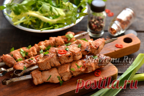 Шашлык из свинины с гранатовым соком, рецепт