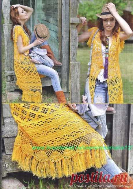 Como hacer un kimono tejido a crochet
