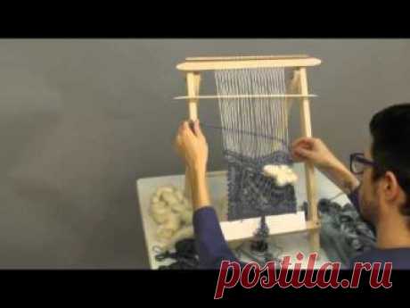 Freeform Tapestry Weaving Timelapse on the Schacht School Loom