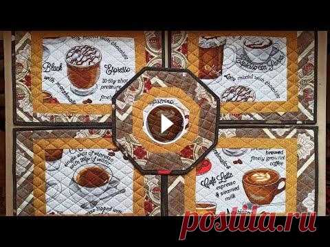 ❤️ ЛАНЧМАТЫ в Стиле ПЭЧВОРК из   Вафельного Полотенца на Подарок!  Lunchmats As a Gift! Шью подставку под гарячее - Ланчмат на подарок в стиле Пэчворк! Центр салфетки вырезала из вафельного полотенца! Получилось очень стильно! Ссылка: Как...