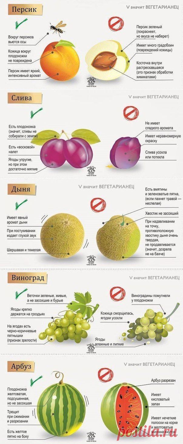 Как выбирать фрукты и ягоды.