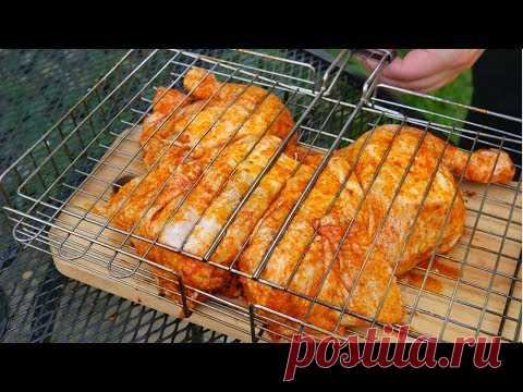 КУРИЦА на МАНГАЛЕ | ЧЕСНОЧНАЯ КУРИЦА на УГЛЯХ