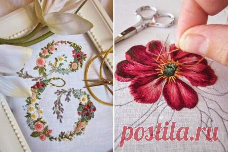 Изящная вышивка итальянской мастерицы Elisabetta Ricami - Домоводство - медиаплатформа МирТесен Недавно увидела работы ещё одной замечательной рукодельницы — итальянской вышивальщицы Elisabetta Ricami, точнее настоящее её имя Elisabetta Sforza. Информации о себе она почти нигде не даёт, пишет только о своих работах и истории их создания. У неё есть своя школа ручной вышивки, время от времени...