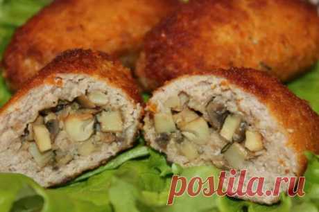 Куриные зразы с грибами