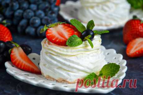Десерт Анны Павловой классический рецепт с фото пошагово и видео - 1000.menu