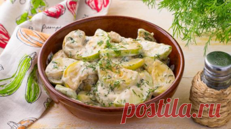 Кабачки тушеные в сметане с чесноком, пошаговый рецепт с фото