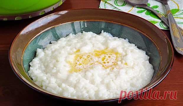 Сахарная рисовая каша на молоке родом из детства: весь секрет в паровой бане! Правильная молочная каша - отличное начало дня!