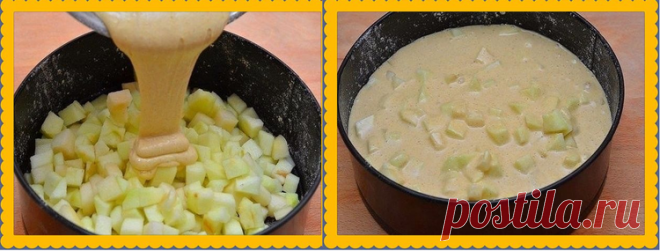 Заливная шарлотка с яблоками - десерт на скорую руку - Простые рецепты Овкусе.ру