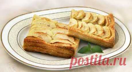 Слоёный пирог с яблоками. - Рецепты - Доставка пиццы, обедов, суши, питьевой воды домой и в офис, банкет, кейтеринг, организация мероприятий в Петербурге