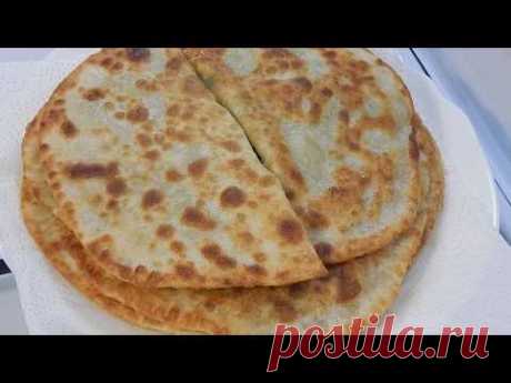 Хотите сэкономить ? Только мука и вода , лепешки из заварного теста. - YouTube