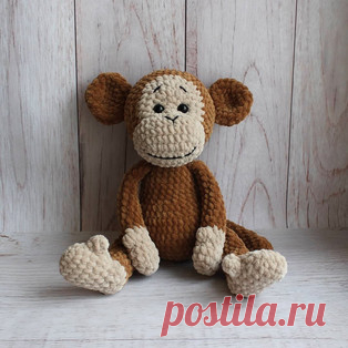 Обезьянка амигуруми. Схемы и описания для вязания игрушек крючком! Бесплатный мастер-класс от Елены Лузиной по вязанию плюшевой обезьянки крючком. Высота вязаной игрушки примерно 30 см. Для изготовления такой большой…