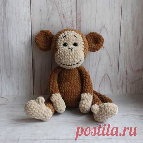 Обезьянка амигуруми. Схемы и описания для вязания игрушек крючком! Бесплатный мастер-класс от Елены Лузиной по вязанию плюшевой обезьянки крючком. Высота вязаной игрушки примерно 30 см. Для изготовления такой большой…