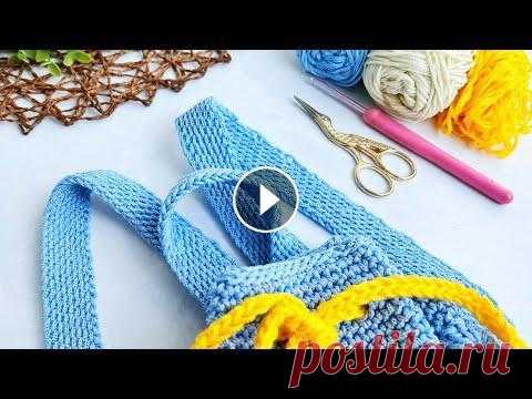 Вы не поверите как легко вяжутся эти ручки для сумки, рюкзака крючком. Тунисское вязание крючком. Это реально самый легкий способ, как связать быстро ремешок, лямки для рюкзака или ручки для сумки крючком. Тунисское вязание крючком. Подойдет полиэф...