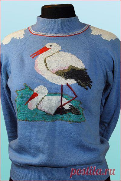 Как вышивать на вязаной одежде - основной трикотажный шов,советы и видео мк в помощь начинающим