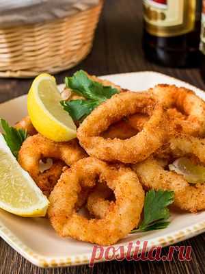 Рецепт колец кальмара в хрустящей панировке с фото пошагово на Вкусном Блоге