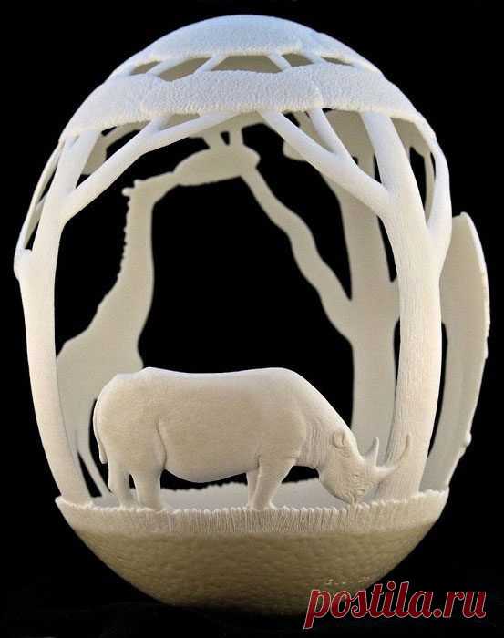 Филигранная работа: скульптуры из яичной скорлупы / Я - суперпупер