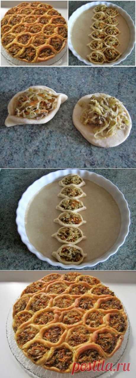Чудо-пирог с мясом и квашеной капустой