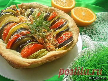 Постный пирог РАТАТУЙ