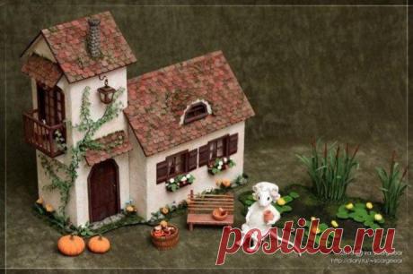 Мастерим картонный декоративный домик