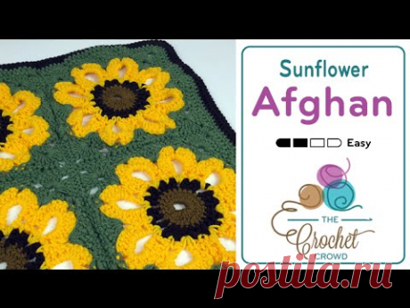 How To Crochet An Afghan: Sunflower Throw