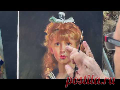 Видео-урок "Портрет девочки". Художник Игорь Сахаров