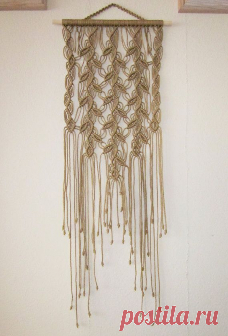 Macrame Wall Hanging Three Sprigs Handmade Macrame от craft2joy