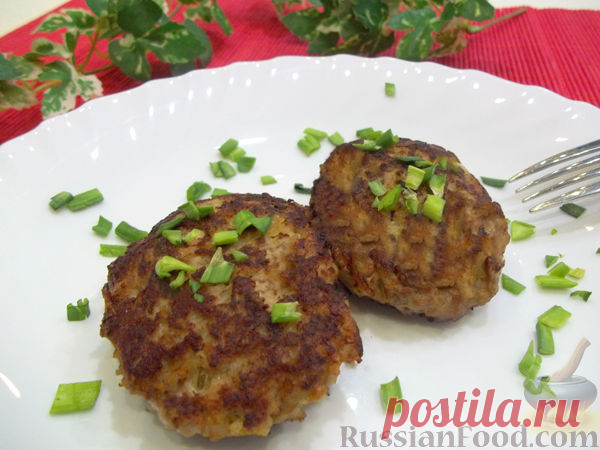 Рецепт: Мясные котлеты с картофелем на RussianFood.com