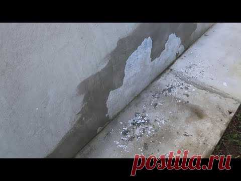 Вот что будет если штукатурить утеплитель ПЕНОПЛЭКС! прошло 3 года всего