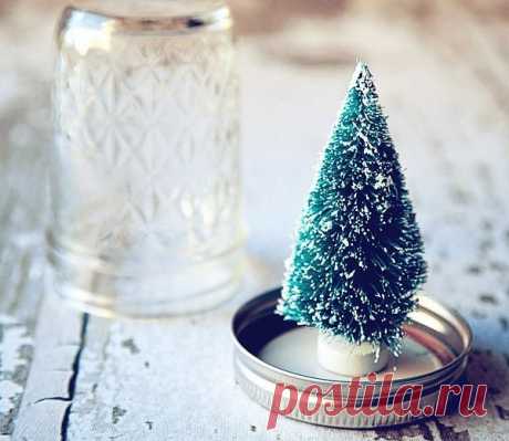 ​Зимний сувенир "Ёлка в банке"