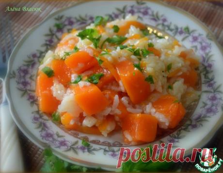 Тыква, тушенная с рисом
