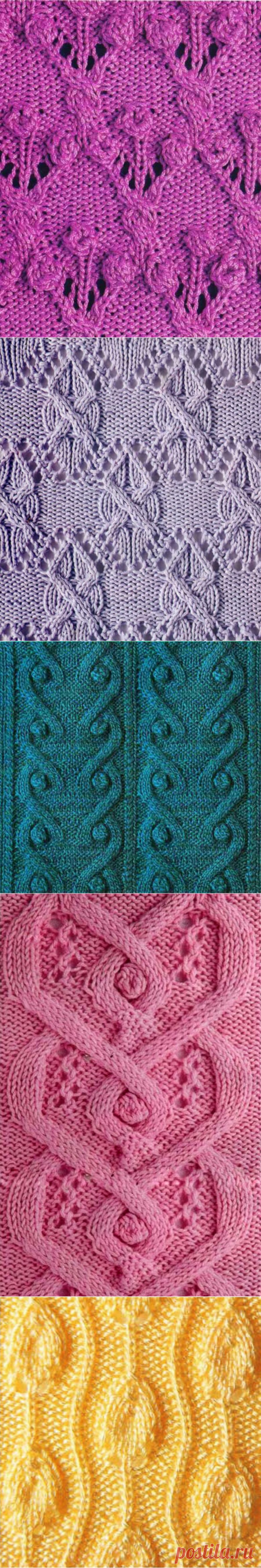 20 потрясающих узоров спицами, которые подойдут ко всему! | Факультет рукоделия | Яндекс Дзен