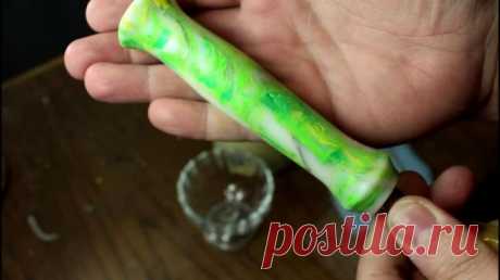 Изготовление ручки из использованных пластиковых бутылок
