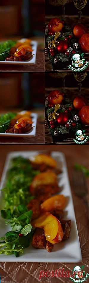 Тёплый салат с куриной грудкой и нектаринами - кулинарный рецепт