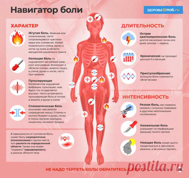 Путеводитель по боли - новости на Здоровье Mail.Ru