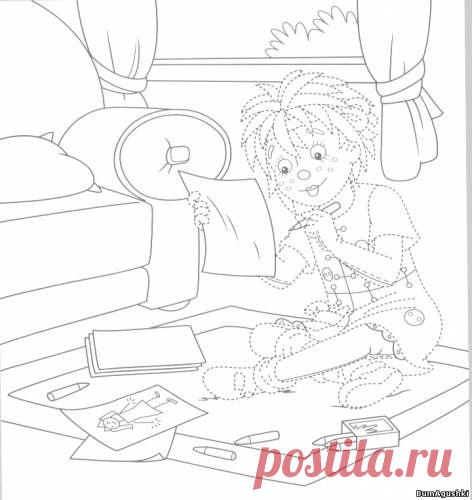 sitio07 - Соединяем по точкам - Дошкольное развитие ребенка - БумАгушки - детские раскраски и многое другое