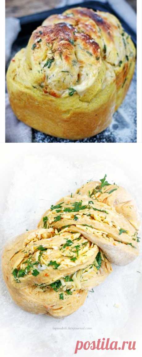 Хлеб. Тыквенный, с ароматными травами и сыром.