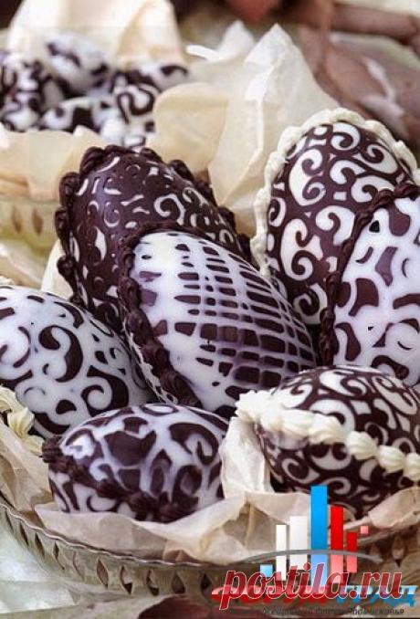 Делаем сами шоколадные яйца.