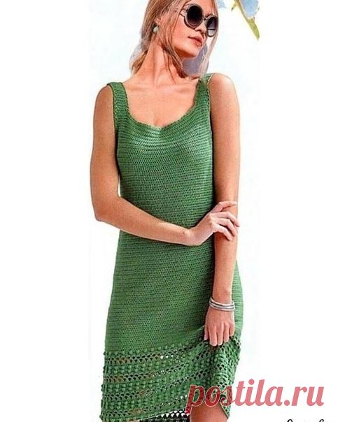 #вязаное_платье@modnoe.vyazanie
Платье. Схема.