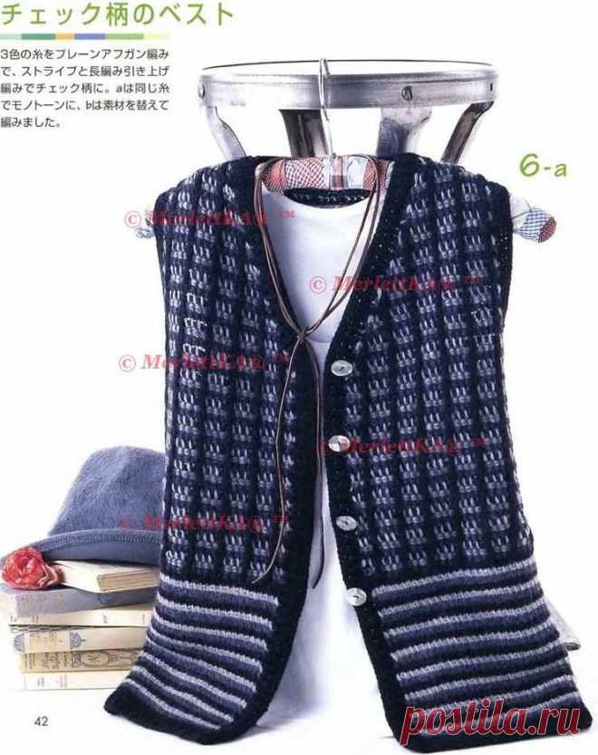 👕 Тунисское вязание крючком 👕 шарфы и жилеты 👕 обучающая подборка