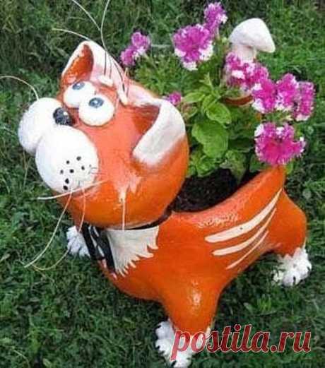Котик-кашпо