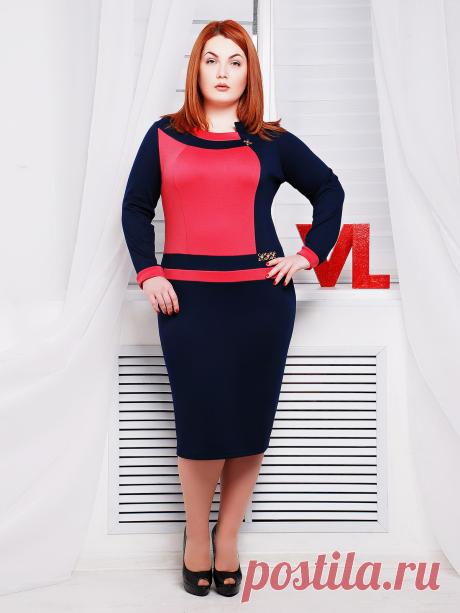 Платье сине-коралловое - VLAVI, акция действует до 30 марта 2016 года | LeBoutique - Коллекция брендовых вещей от VLAVI