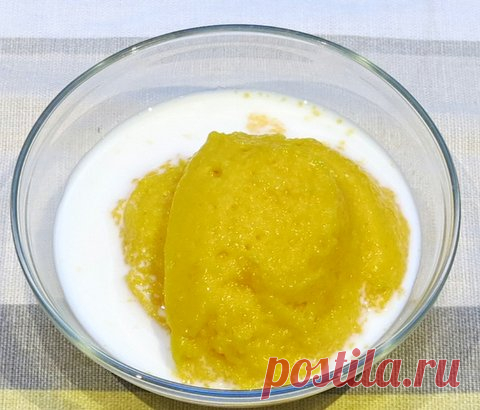 Мусс из тыквы на манной крупе