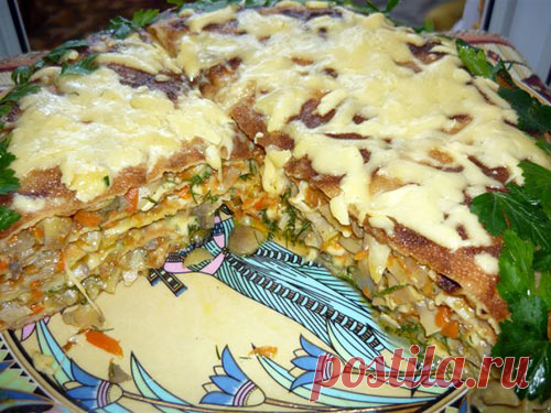 Блинный пирог — Готовим дома