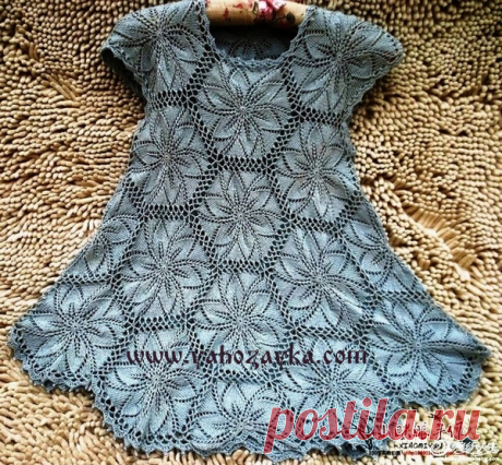 Туника мотивами спицами
