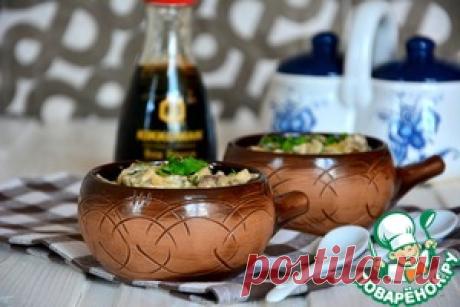 Фрикасе из куриных желудочков - кулинарный рецепт