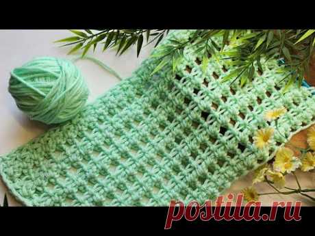 Never Seen Starry Braid Tunisian Stitch ~ Perfect for Summer Projects!