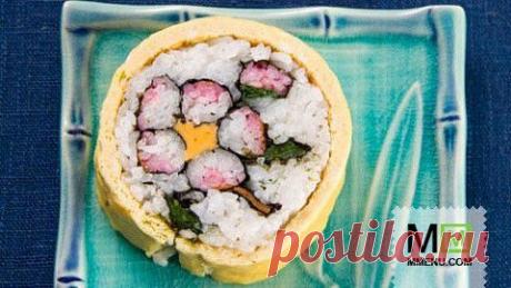 Футомаки «Сазанка» («Камелия») - кулинарный рецепт. Миллион Меню