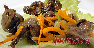 Куриные желудки по-корейски - Рецепты для мультиварки Супра