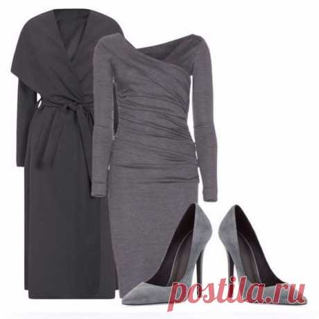 Луки в сером и бежевом