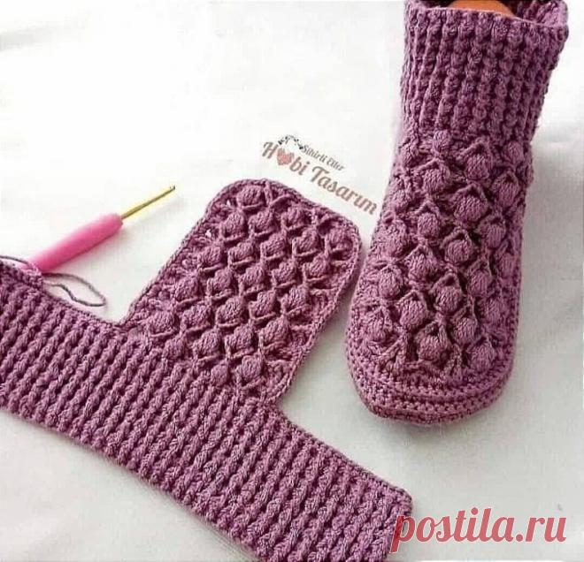 Просто шикарная идея для вязания носков: спицами или крючком Любым узором